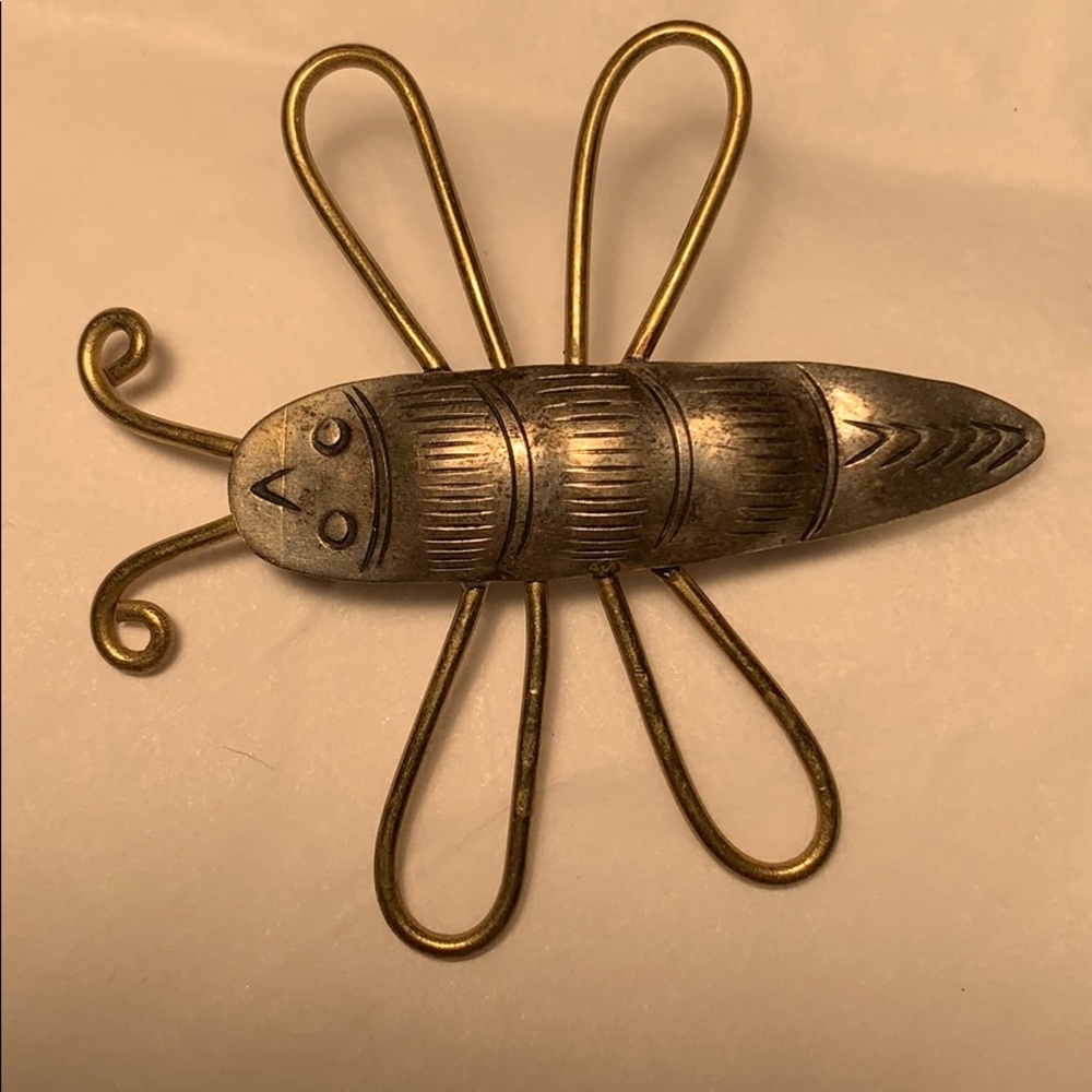 Bee/Fly/Dragonfly Brooch, handmade in USA, vintage